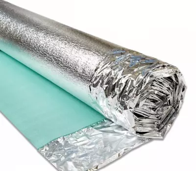 3mm Silver Acoustic Underlay - Wood Or Laminate Flooring Comfort Insulation • £17.25