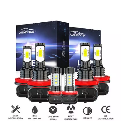 For Nissan Altima 2007-2018 Combo LED Headlight High Low + Fog Light Bulbs Kit • $31.98