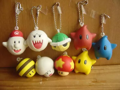 Mario Galaxy Keychain Charm Funyufunyu Mascot BANDA Chico Teresa Mushroom　/ • $266