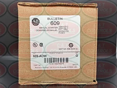 Allen Bradley 609-AOW Manual Starting Switch Nema Size 0 3 Phase New In Box • $295