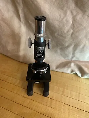 Vintage Japan Waco Microscope With 3 Lenses 1oox200x300x Slides Tools Box • $30