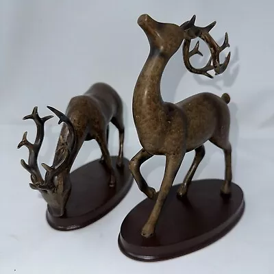 Pair Of Beautiful Deer/Elk Statues • $35.99