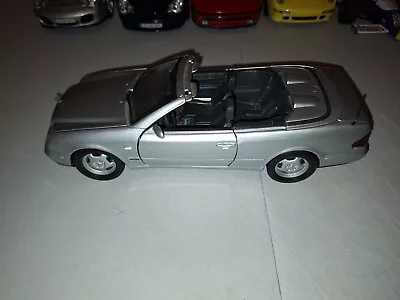 Anson Mercedes Benz CLK Convertible Silver 1/18 Scale Diecast • $59.99