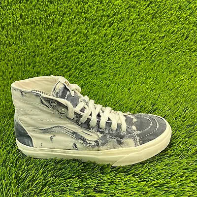 Vans Old Skool Classic Womens Size 7 Blue White Athletic Shoes Sneakers 721356 • $39.99