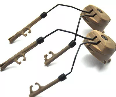 $69.95 • Buy DLP Tactical Helmet ARC Rail Adaptor Set For Peltor Comtac Headset