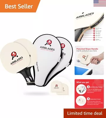 Professional Ping Pong Paddle - 5 Wood Blades & Premium Rubber - Hard Carry Case • $149.99