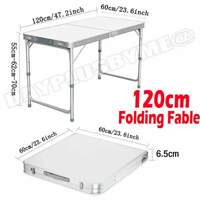 £35.30 • Buy Folding Table Portable Fold Up Tables Camping Garden Party Trestle Dinner Buffet