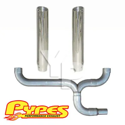 6  Slant Double Stack Stainless Pypes Exhaust Kit Dodge 2500 3500 Diesel Truck • $574.04