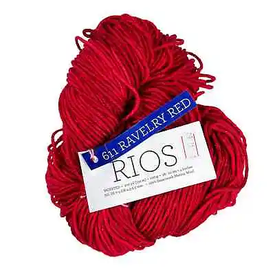 New Malabrigo Rios Superwash Merino Wool Skein 100g 611 Ravelry Red Yarn • $15