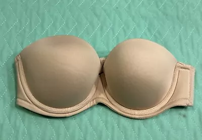 Wacoal Bra 36B Full Busted Strapless Lined Underwire Bra (854119) • $12