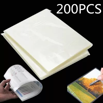 200 Pack A4 Laminator Laminating Pouches Laminate Sheets 160 Micron 216 X 303mm • £9.87