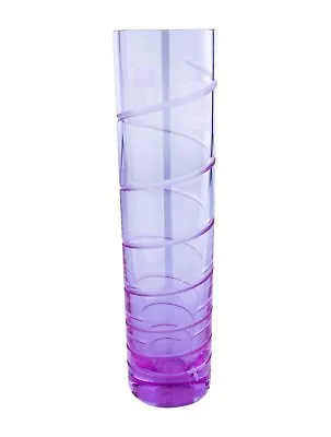 Baccarat Crystal Orgue Spirale Vase Parm Violet Bud Julep Glass Swirl MIB • $612.26