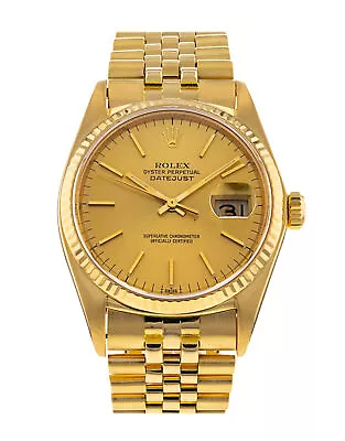 Rolex Datejust 16018 Yellow Gold 36mm Watch • £12950