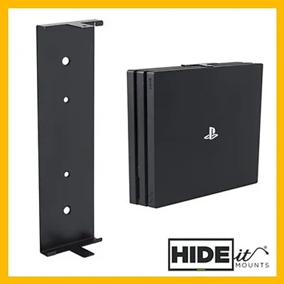 $71.95 • Buy HIDEit 4P PlayStation 4 PS4 PRO Wall Mount Bracket Display (Black) HIDE IT