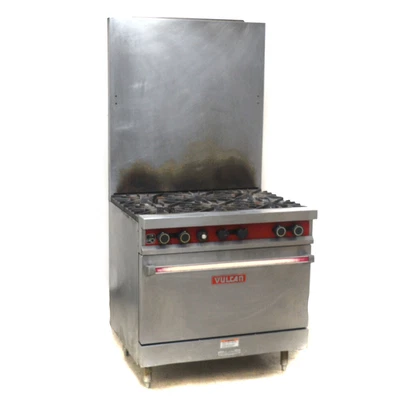 $1199.99 • Buy Vulcan 36  Commercial Natural Gas 6 Burner Stove Range With Oven Stainless Steel