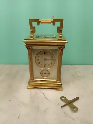 GIANT  FRENCH CARRIAGE CLOCK  Grand & Petite Sonnerie Strike • $1375