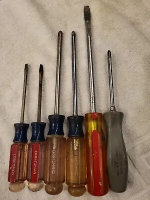 6 Screwdrivers Phillips Flat Blade Snap On Craftsman Mac Tools • $35