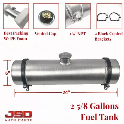 Fuel Tank 6x24 2 5/8 Gallon 1/4 Npt Outlet Aluminum Spun Gas Tank For Dune Buggy • $98.28