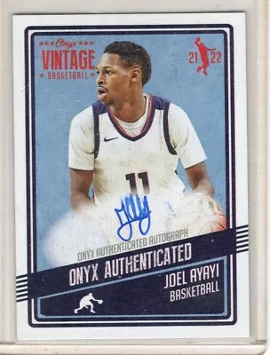 $2.97 • Buy 2021-22 Onyx Vintage Joel Ayayi Blue Rookie Auto RC #VAJA