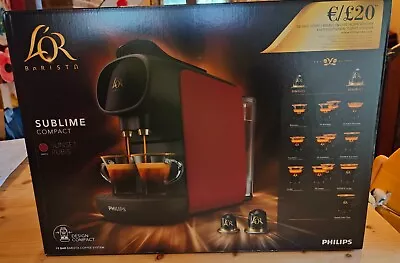 L'or Barista Sublime Red (Sunset Rubis) Coffee Machine By Philips Brand New • £40