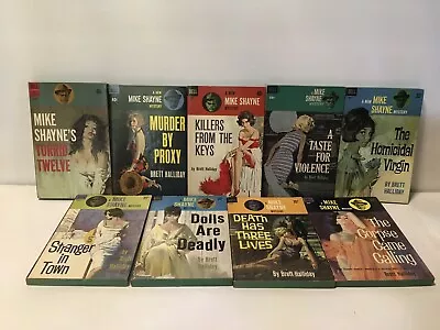 Mike Shayne Dell Paperback Lot Corpse Came Calling Dolls Deadly Stranger Town • $44.75