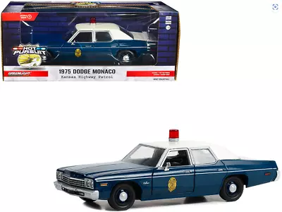 Dodge Monaco 1975 Kansas Highway Patrol Greenlight 1/24 Hot Pursuit Diecast Car • $45