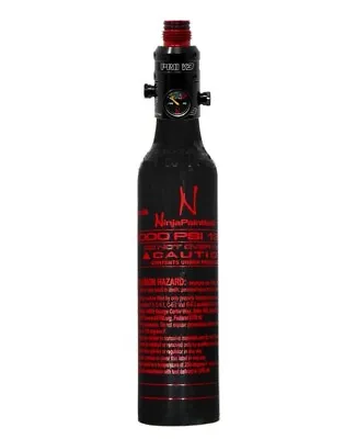 Ninja Paintball 13ci 3000psi HPA Compressed Air Tank Black Pro V3 Regulator • $96.95