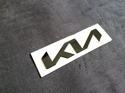 Gloss Black OEM Style New KIA Carnival Badge Front Bonnet Emblem Decal Replace • $27.95