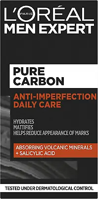 £13.45 • Buy L'Oreal Paris Men's Pure Carbon Anti Imperfection Daily Care Face Cream, 50ml