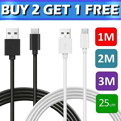 USB Cable Charger USB-C For Various Models Type C Long Charging Data Lead 2m 3m • £2.69