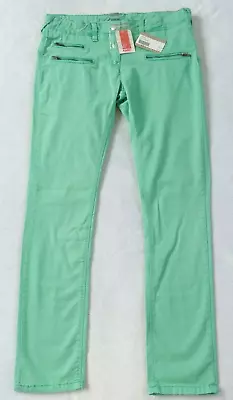 NWT Kanz Girl's Stretch Denim Mint Green Skinny Jeans Pants - Youth Size 12 • $12.50