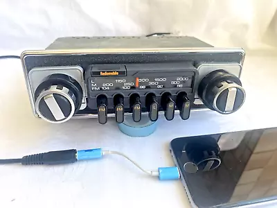 Vintage Upgraded Radiomobile 1165 AM & FM Classic Car Radio + IPod/mp3 Aux Lead • £10.50