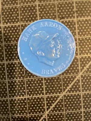 1959 1960 Armour Coin Hank Aaron Milwaukee Braves Blue Ex/mt • $50