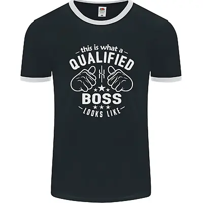 This Is What A Qualified Boss Looks Like Mens Ringer T-Shirt FotL • £8.99