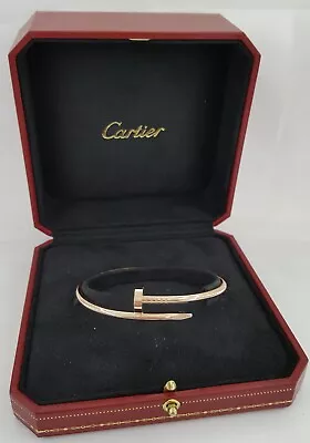 Cartier Juste Un Clou Nail Bracelet 18K Rose Gold 34.5 Grams Size 18 Box Papers • $5795
