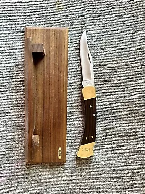 Buck 110 Knife With Display Stand 3 Dot Vintage NOS • $51