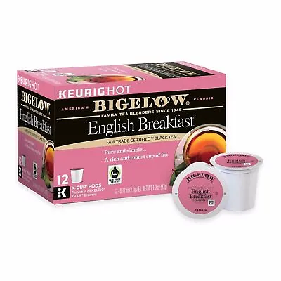 Bigelow English Breakfast Black Tea 12 To 168 Count Keurig K Cups PICK QUANTITY • $109.88