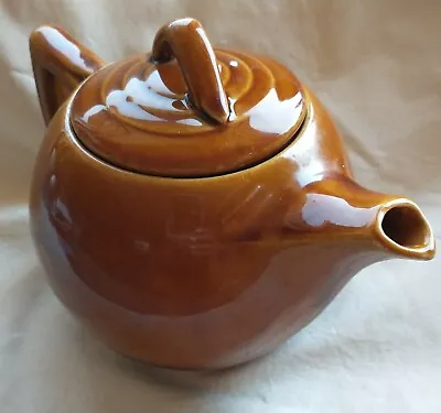 McCOY TEAPOT  6 CUP  MEDIUM BROWN VINTAGE • $31