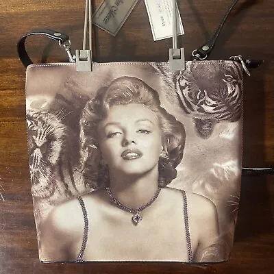 Vintage Marilyn Monroe Purse With Rhinestones And Metal Handles And Strap • $68.50