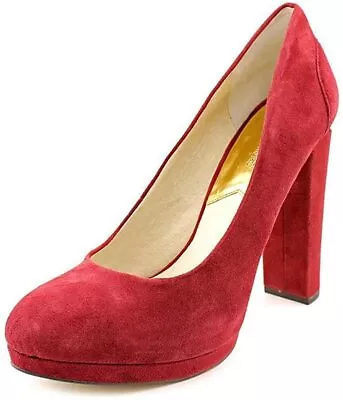 MICHAEL Michael Kors Woman's Haven Pump Cinnabar Suede Size: 9 M • $99.98