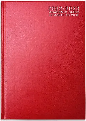 £3.99 • Buy 2022 / 2023 A5  Academic Mid Year Week To View Student Teacher Diary- Red