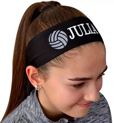 Volleyball Tie Headband Embroidered With Your Custom Name - Quantity Discounts • $13.99