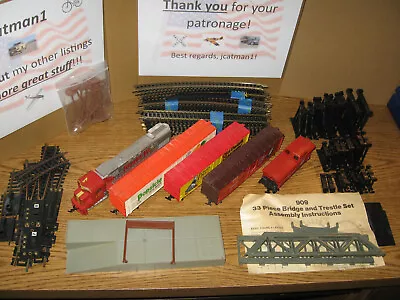 Vintage HO Tyco Trainset Santa Fe ATSF Over Under Bridge Track & Accessories! • $49.50