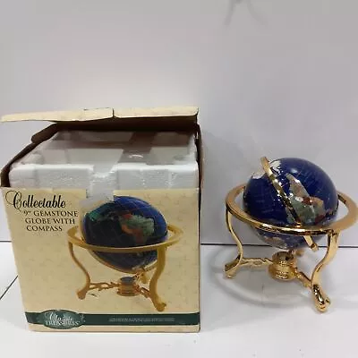 9  Collectable Gemstone Globe With Compass • $34