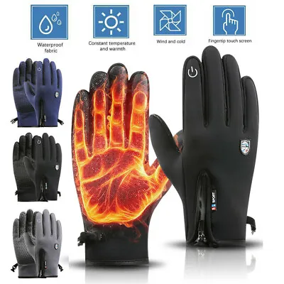 £7.58 • Buy Winter Warm Gloves Windproof Waterproof Anti-slip Thermal Touch Screen Bike Ski
