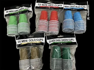 100 Mini Cups Shot Glass Size 2oz GREAT FOR PARTIES You Pick Color!! • $27.99