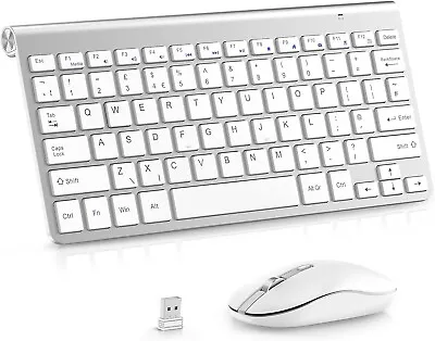 Wireless Keyboard And Mouse Slim Mini Set Waterproof For Mac PC Computer USB • £19.99