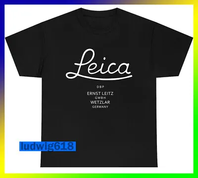 LEICA American Funny Logo HEAVY COTTON T-SHIRT SIZE S-5XL • $20