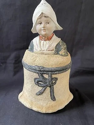 Antique Buster Brown Tobacco Humidor By Johan Maresch (Austria) Pottery C1880 • $299