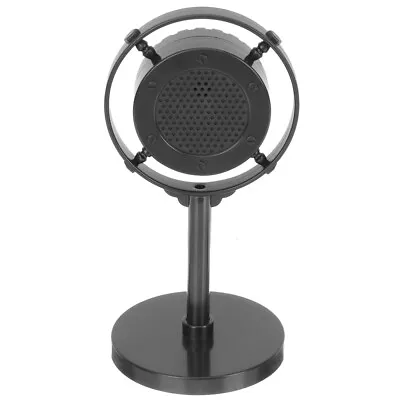  Retro Microphone Model Antique Prop Table Ornament Playthings Old Fashioned • £20.88
